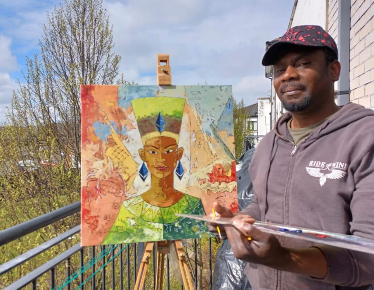 Artist at work